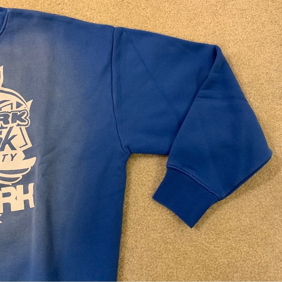 Purple Brand New York City Victoria Blue Sweatshirt Long Sleeve Mens Size M NEW - Picture 4 of 16